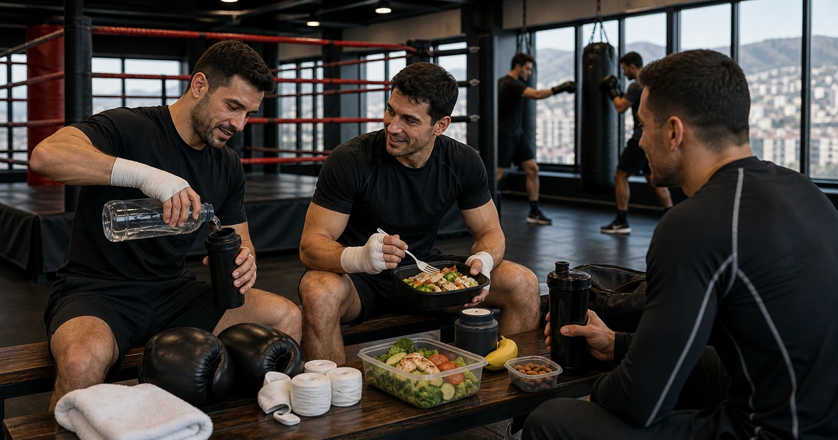 boxing training detail for Recovery and Food at Boxing Camp: How to Train Hard for a Week